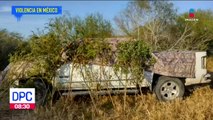 Crimen organizado escondía camionetas blindadas en un monte de Tamaulipas