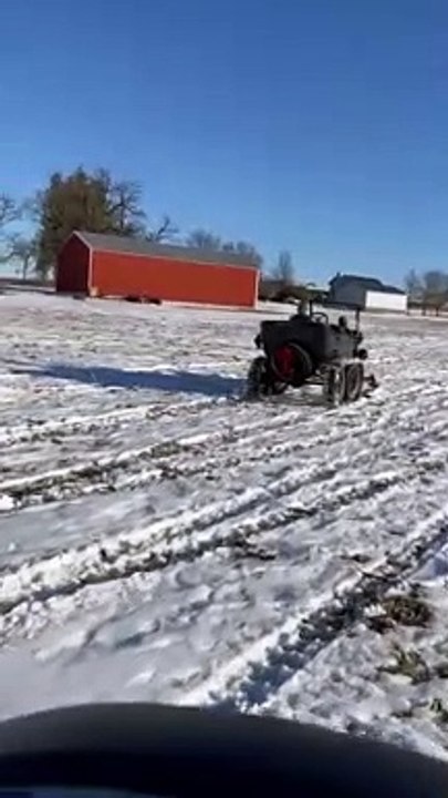 Model T Outfitted with Treads