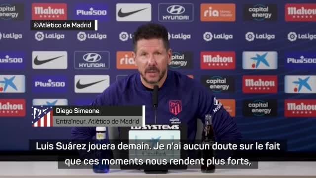 Atlético de Madrid - Simeone sur une prolongation de Suárez : C'est une question piège