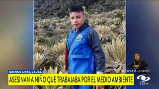 Niño defensor del medio ambiente fue asesinado en el Cauca