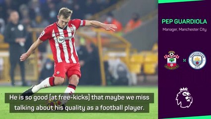 Download Video: Ward-Prowse the 'best free-kick taker in the world', says Pep