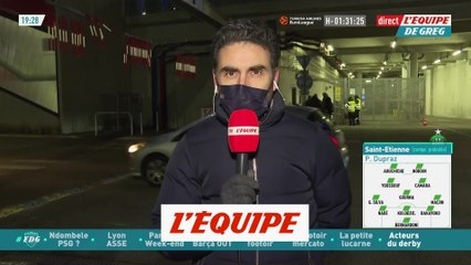 La compo de Dupraz pour le derby - Foot - L1 - ASSE