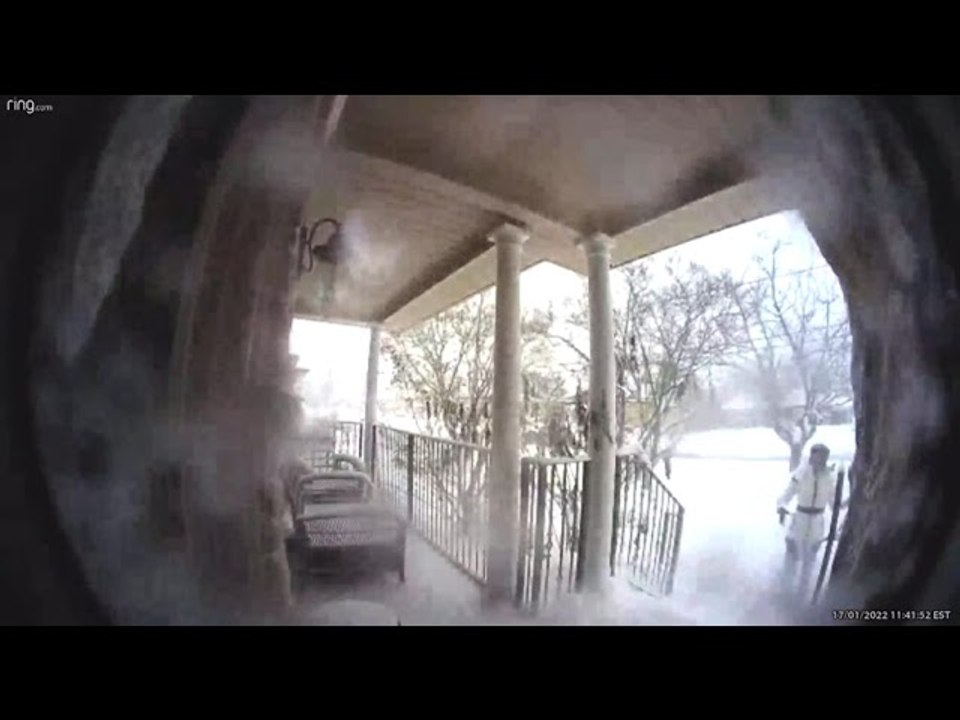 Avalanche Slides From Roof While Shovelling Snow