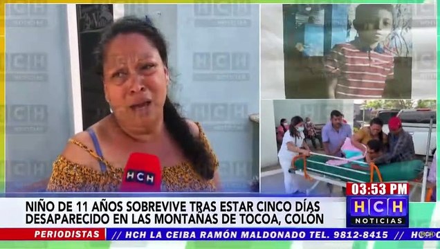 ¡Gracias a Dios! Sano y salvo, encuentran a menor extraviado en montañas de Tocoa