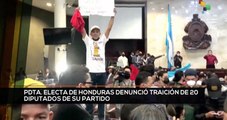 teleSUR Noticias 17:30 21-01: Xiomara Castro denuncia traición de 20 diputados del Partido Libre