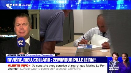 Jérôme Rivière: "Il y aura d'autres ralliements à Éric Zemmour avant la fin de la semaine prochaine"