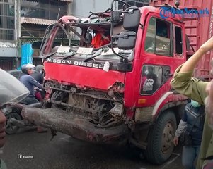 Bocah di Mobil Merah yang Terbalik dan Terseret Truk saat Kecelakaan Samarinda Ditemukan Selamat