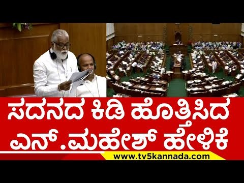 ಸದನದ ಕಿಡಿ ಹೊತ್ತಿಸಿದ ಎನ್. ಮಹೇಶ್ ಹೇಳಿಕೆ ..! n mahesh | dr br ambedkar | siddaramaih | belagavi