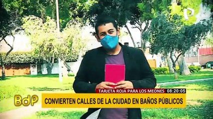 Tarjeta roja para los “Meones” que convierten calles en baños públicos
