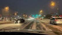 Snow leading to dangerous road conditions in Virginia Beach