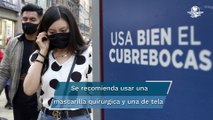 ¿Usar doble cubrebocas protege más ante ómicron?