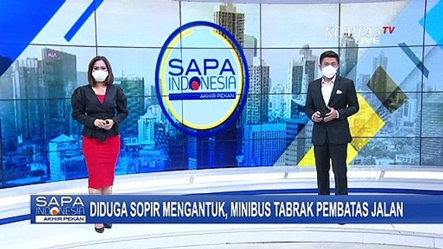 Minibus Tabrak Pembatas Jalan dan Tiang Portal di Kebayoran Lama, Ini Pengakuan Sopir