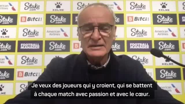 Watford - Ranieri : Nous devons changer de mentalité