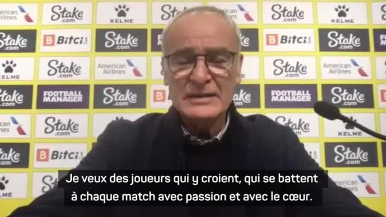 Watford - Ranieri : "Nous devons changer de mentalité"