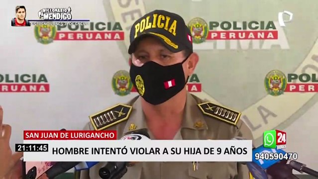 SJL: capturan a sujeto acusado de intentar violar a su hija de nueve años