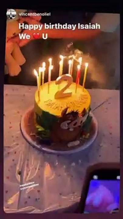 M.Pokora et Christina Milian fêtent les 2 ans de leur fils Isaiah. Instagram