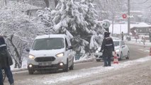 Uludağ'a çıkışta zincirsiz araçlara izin verilmiyor