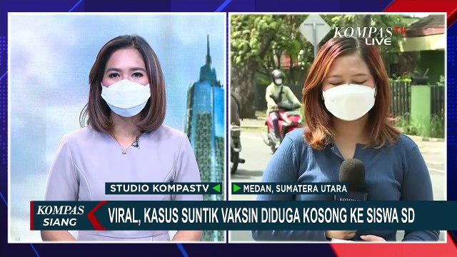 Viral! Tenaga Kesehatan Diduga Suntikan Vaksin Kosong pada Anak SD di Medan