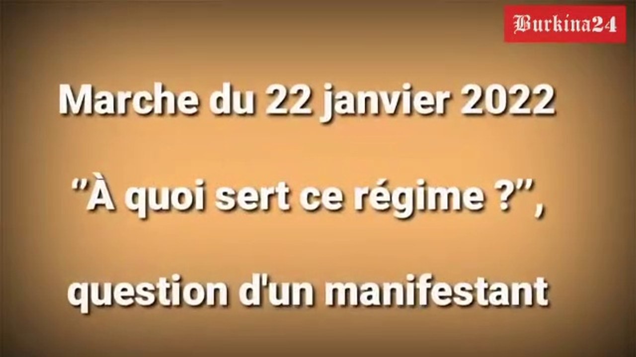 Question d’un manifestant au gouvernement