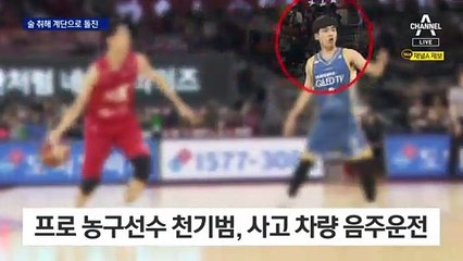 프로농구 천기범, 술 취해 계단에 처박히고 뒷좌석으로