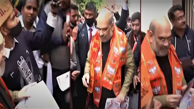 UP Polls: Amit Shah holds door-to-door campaign in Kairana