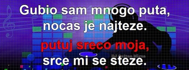 Putuj putuj srećo moja - Halid Muslimović (uživo karaoke)