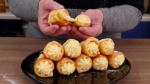 Fantastic cream-filled puff pastry cones!