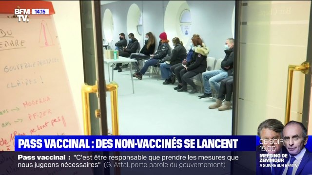 À 48h de l'entrée en vigueur du pass vaccinal, des non-vaccinés franchissent le pas