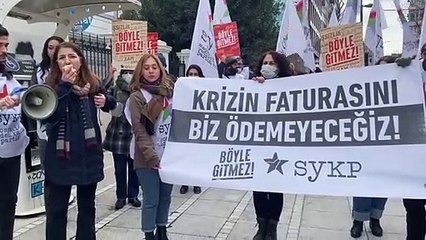 Kadıköy’de zam protestosu | HDP'li Züleyha Gülüm: Saraylarda yaşayanlar,  halka tasarrufu öğretmeye çalışıyor