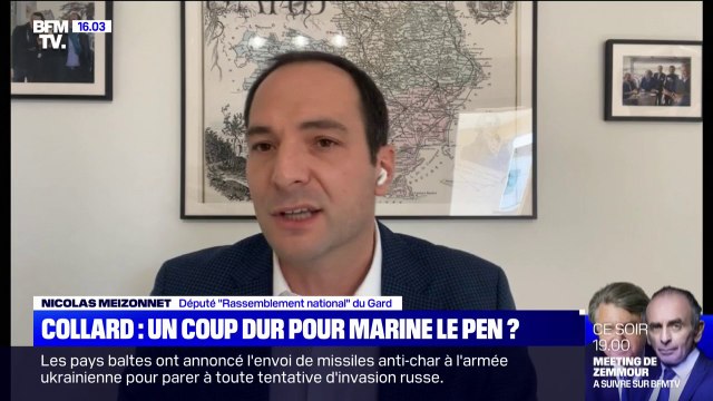 Nicolas Meizonnet (RN): la défection de Gilbert Collard pour rallier Eric Zemmour n'est pas un coup dur
