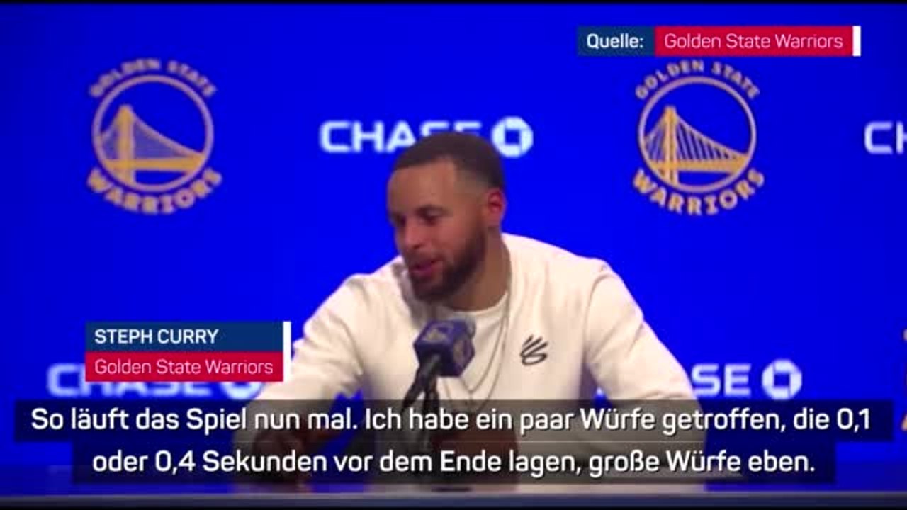 Curry nach Buzzer-Beater: 'So läuft das Spiel'