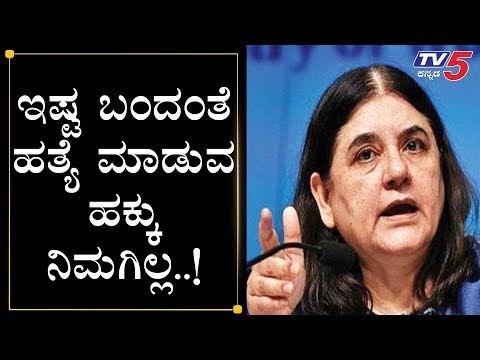Maneka Gandhi Negetive Reaction About Disha Accused Encounter | disha Judgement | TV5 Kannada
