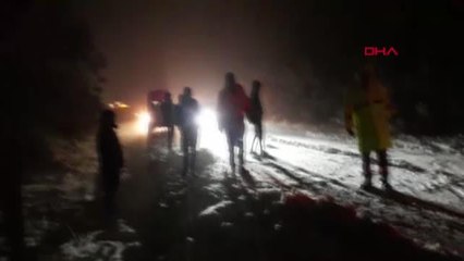 Tarsus-Çamlıyayla yolu kardan kapandı