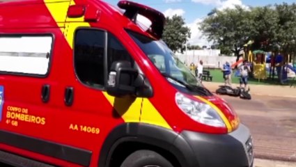 Motociclista fica ferido após colisão entre motos na Rio da Paz