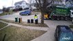 Garbage Collector Falls Over Trying to Toss Dresser