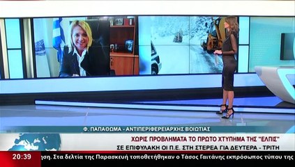 Η Αντιπεριφερειάρχης Βοιωτίας, Φ.Παπαθωμά, στο δελτίο του Star