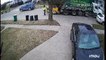 Garbage Collector Falls Over Trying to Toss Dresser