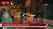 İstanbul’da kar yağışı yeniden başladı