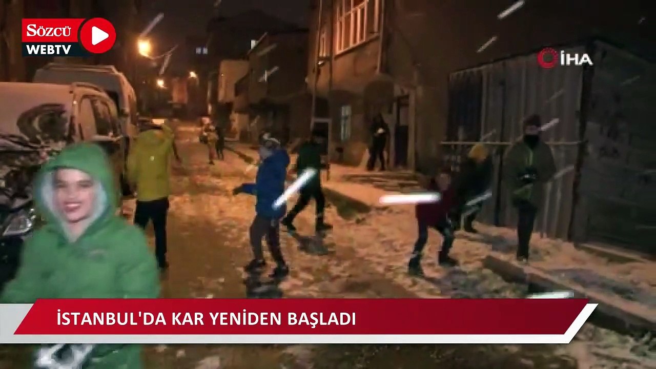 İstanbul’da kar yağışı yeniden başladı