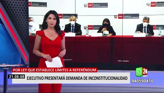 Ejecutivo presentará demanda ante el TC por dictamen de ley que limita el referéndum