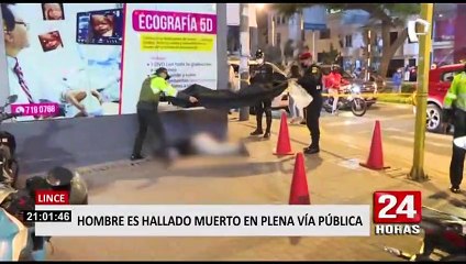 Lince: hombre es hallado muerto en plena vía pública