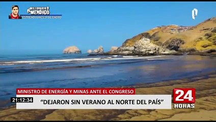 Ministro de Energía y Minas: "El derrame de petróleo ha dejado sin verano al norte del país"