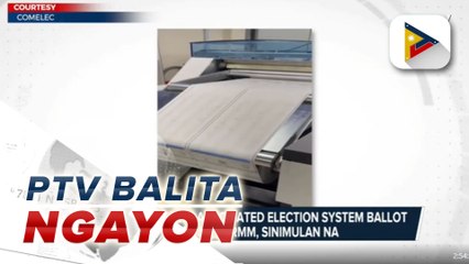 Pag-imprenta ng automated system ballot para sa BARMM, sinimulan na