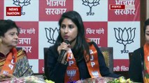 Aparna Yadav targets Akhilesh yadav From BJP Office