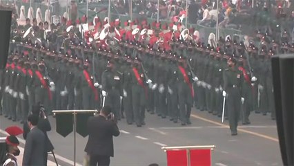 Скачать видео: गणतंत्र दिवस समारोह परेड की फुल ड्रेस‌ रिहर्सल शुरू