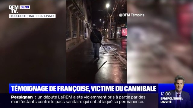 Le cannibale des Pyrénées filmé juste avant qu'il agresse sa victime, mercredi à Toulouse
