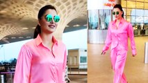 Urvashi Rautela Heads To Airport In A Night Dress & No Mask, Gets Trolled
