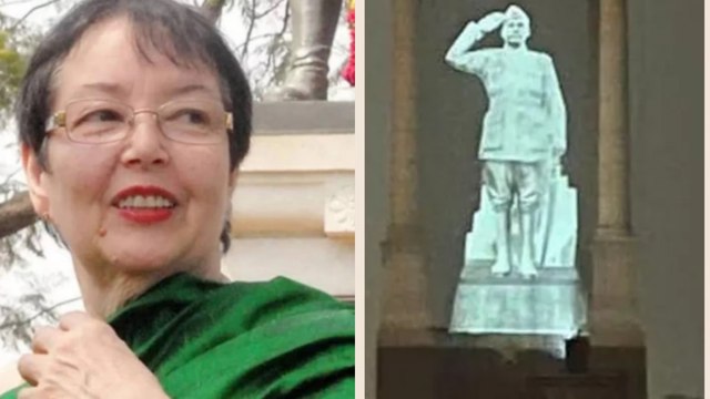 Contented on Hologram statue of Netaji: Anita Bose