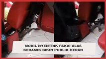 Viral Penampakan Mobil Nyentrik Pakai Alas Keramik Bikin Syok, Publik: Kotor Tinggal Dipel