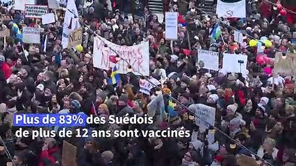Suède: des milliers de manifestants contre le pass vaccinal